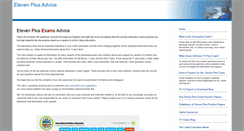 Desktop Screenshot of elevenplusadvice.co.uk