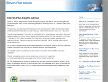 Tablet Screenshot of elevenplusadvice.co.uk